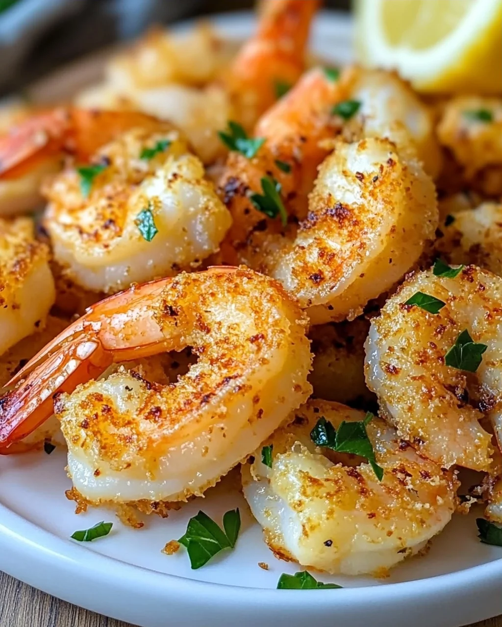 Air Fryer Knoblauch Parmesan Garnelen