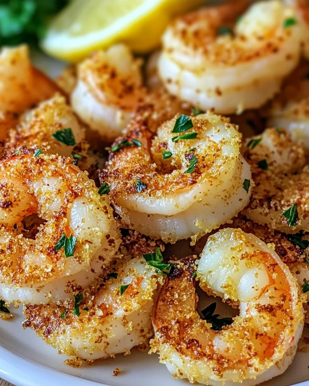 Air Fryer Knoblauch Parmesan Garnelen