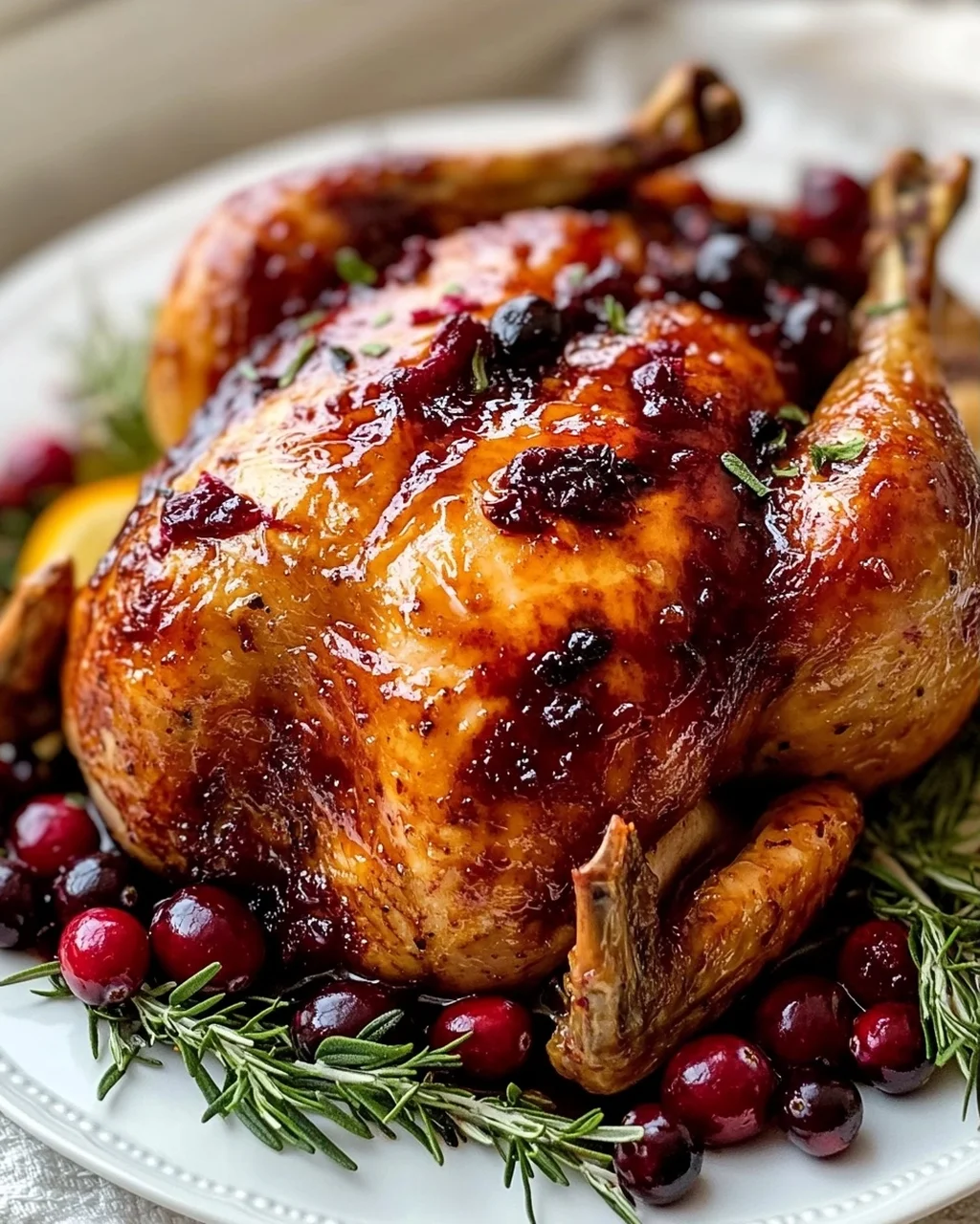 Cranberry Maple Roast Chicken