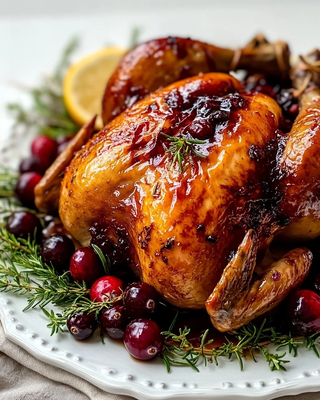 Cranberry Maple Roast Chicken