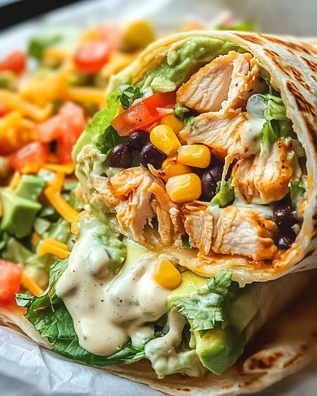 Cremige Chicken Avocado Ranch Burritos – Schnell & Lecker!