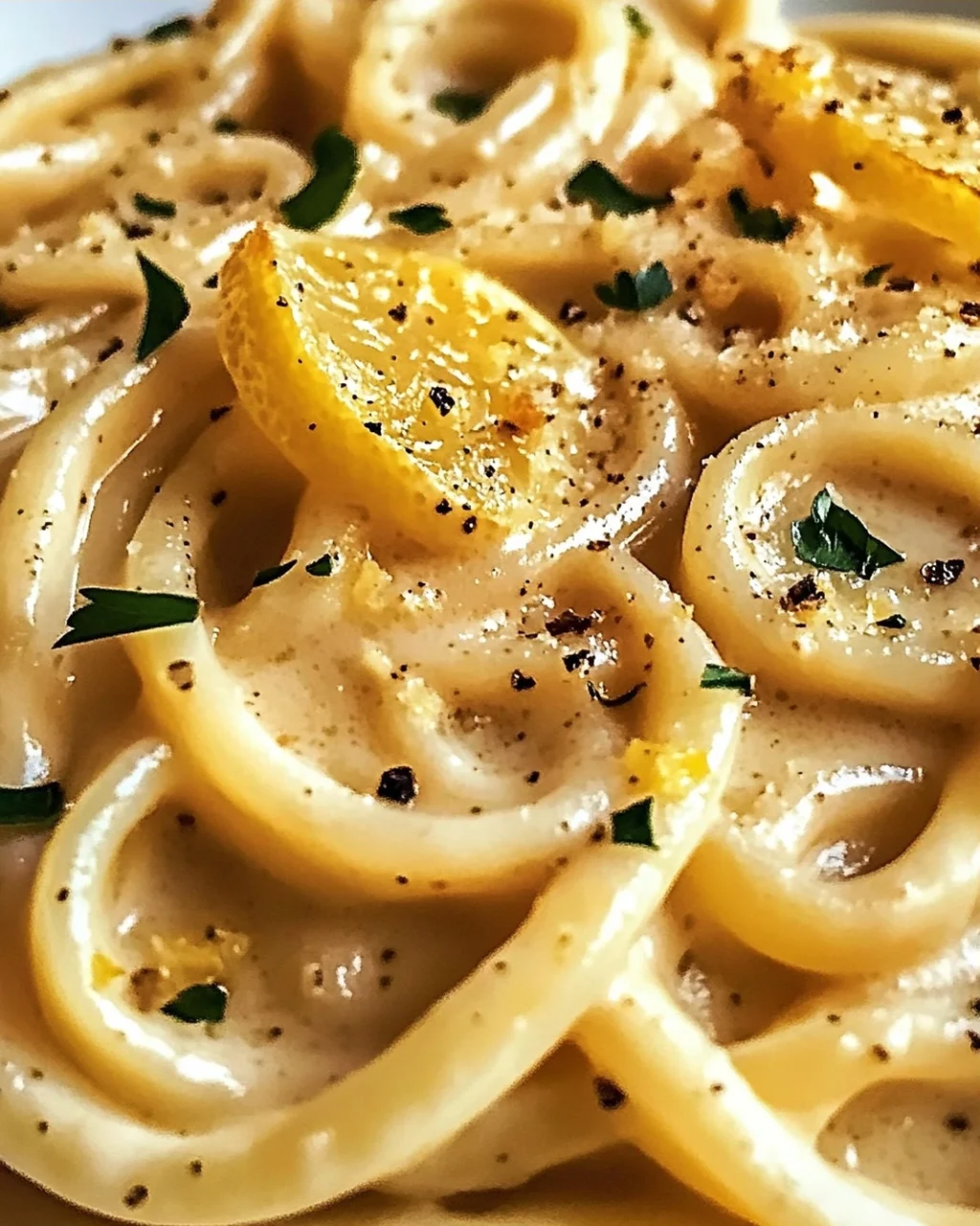 Cremige geröstete Knoblauch- und Zitronenpasta sofort genießen