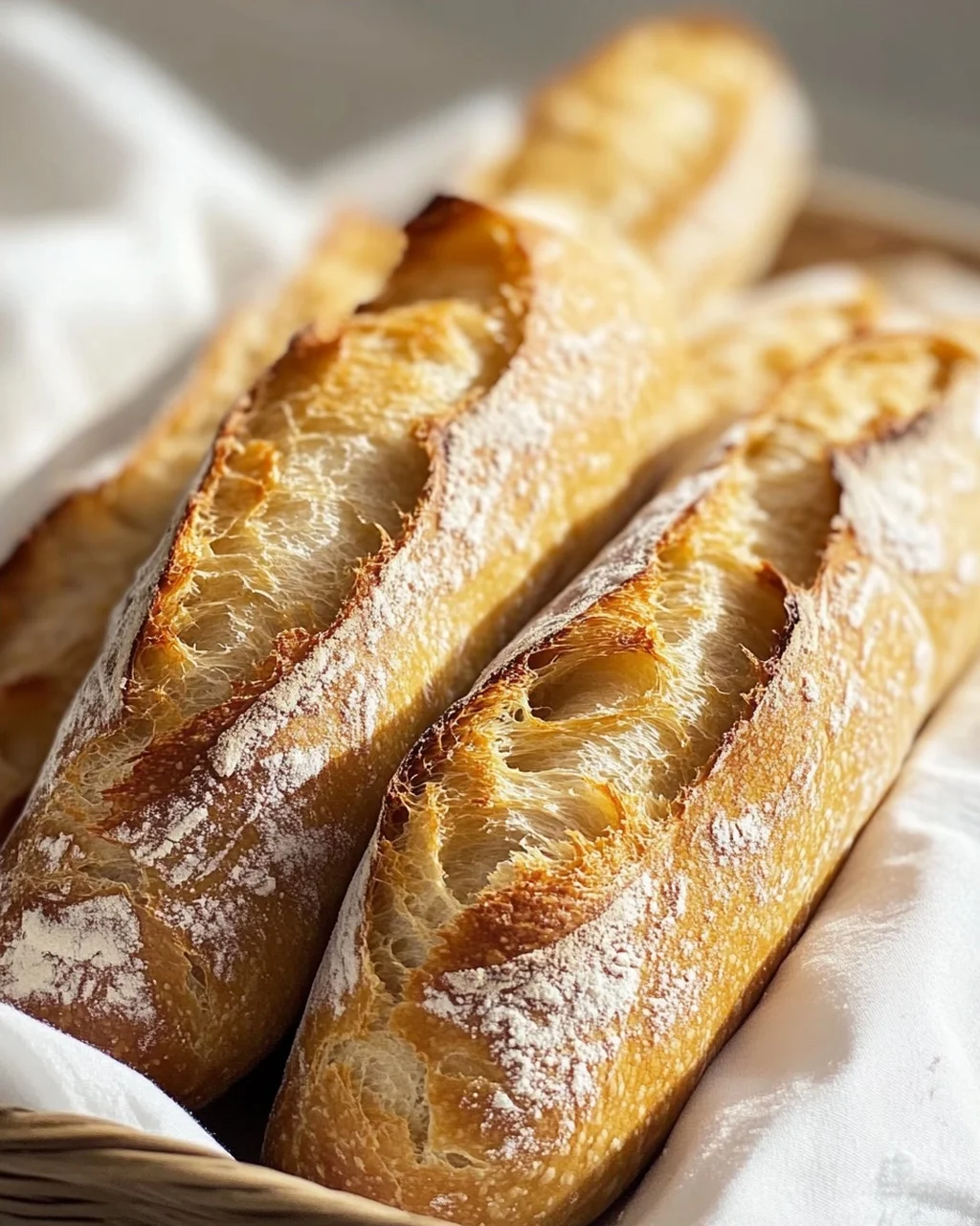 Einfaches Rezept für knuspriges Baguette