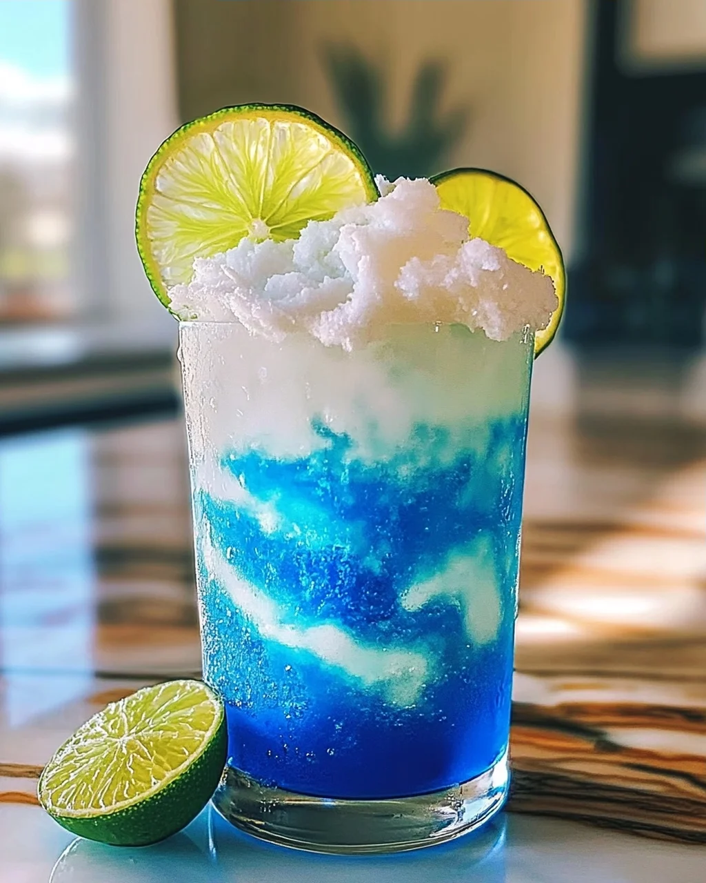Elektrische Limette Schmutziges Soda für den Sommer