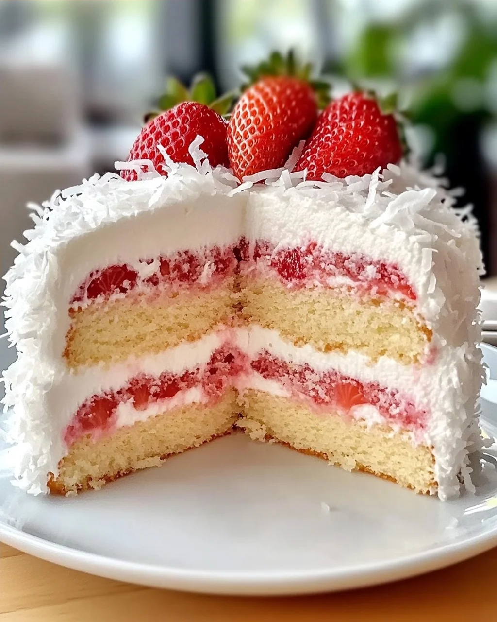 Erdbeer-Kokos-Schaumkuchen leicht gemacht