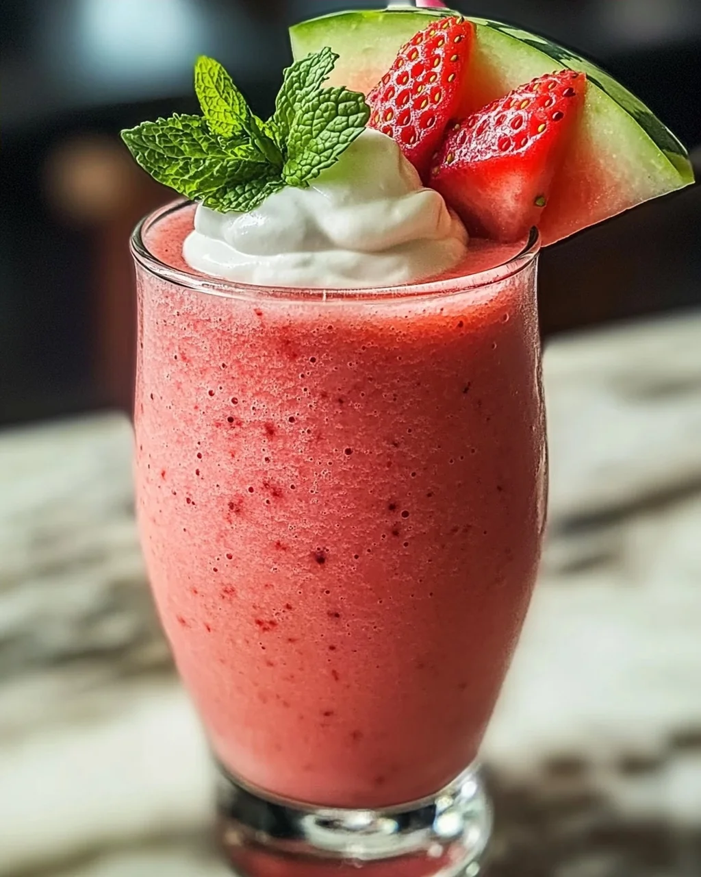 Erfrischender Wassermelonen-Smoothie für den Sommer
