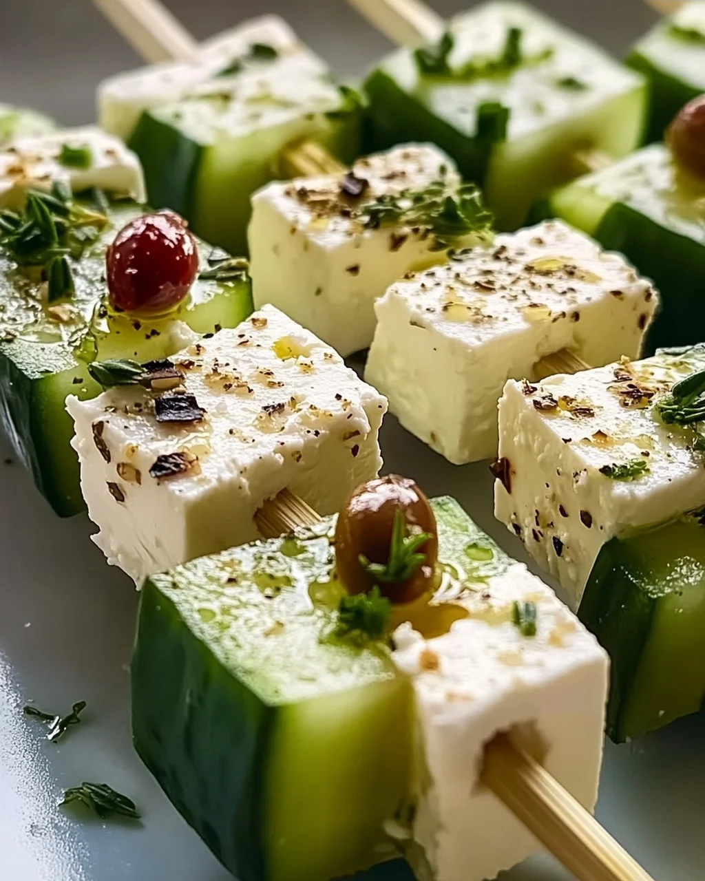 Feta Spiese mit Gurke: Leckeres Rezept für jeden Anlass!