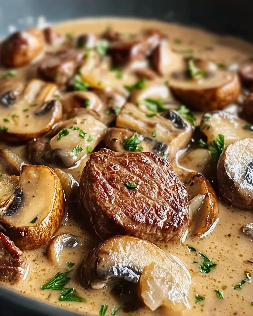 Filettopf mit Champignons