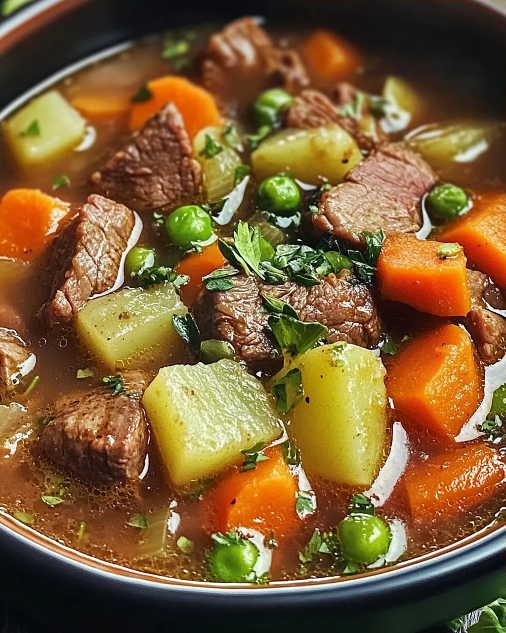 Gemüse Rindfleisch Suppe