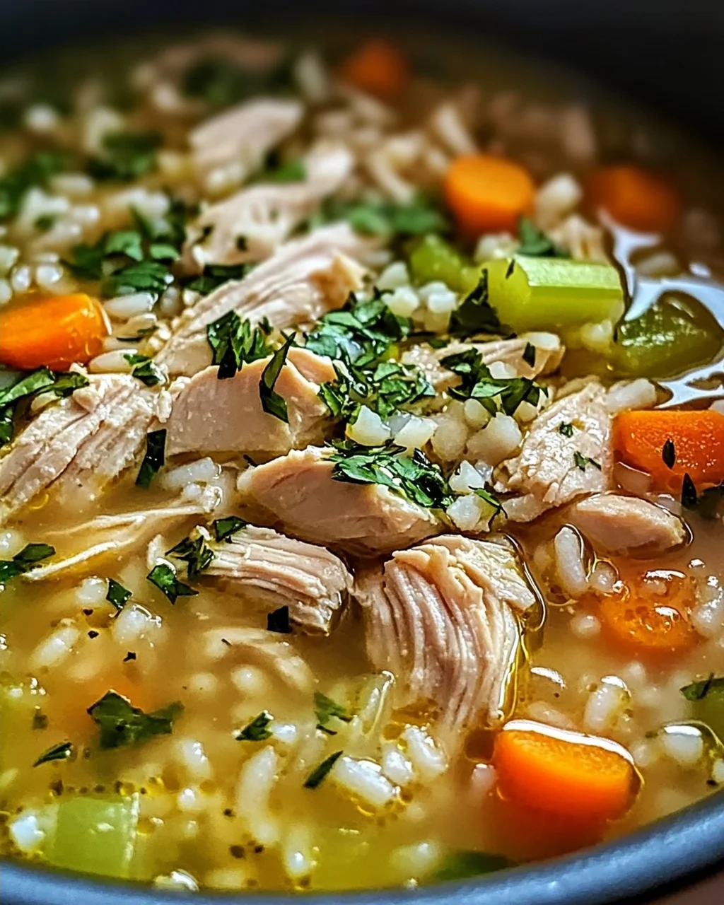 Hühner-Reis-Suppe mit speziellem Kräuter-Extrakt