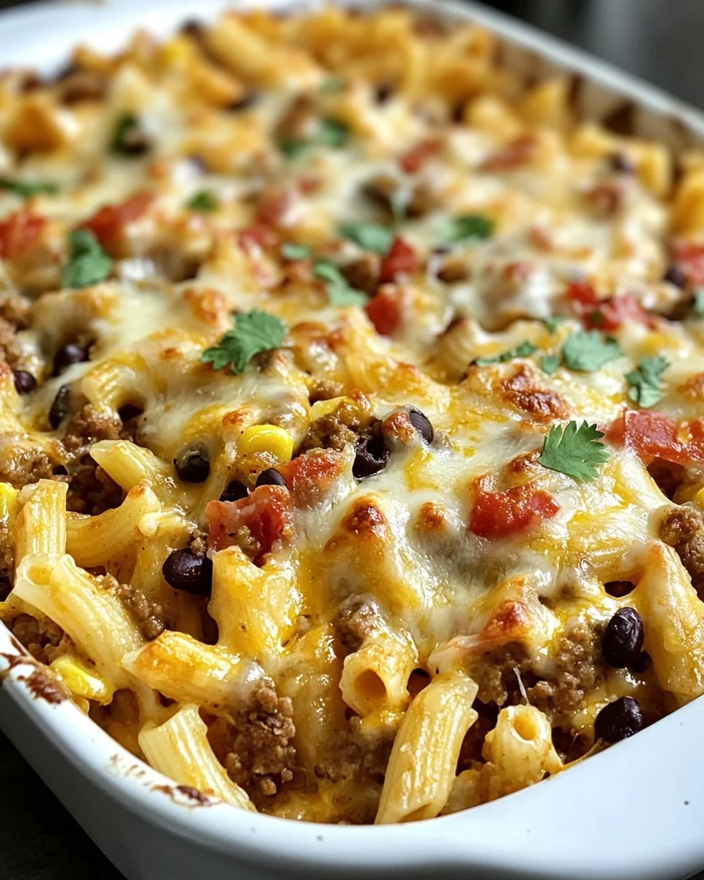 Käse-Taco-Stick-Pasta-Auflauf