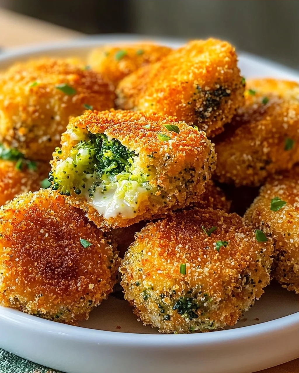 Knusprige Brokkoli Käse Nuggets