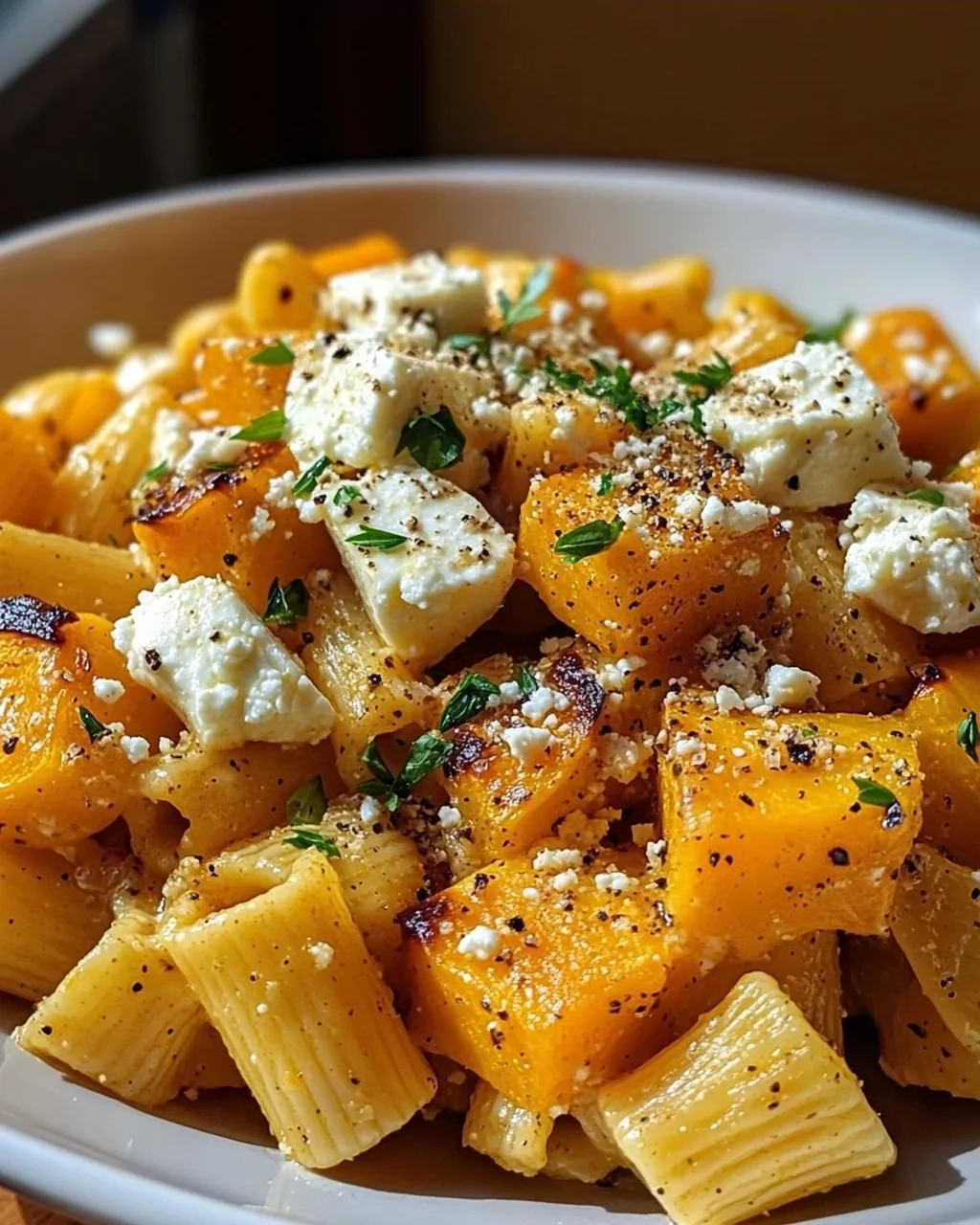 Kürbis Feta Pasta: Unglaublich lecker, schnell & einfach!