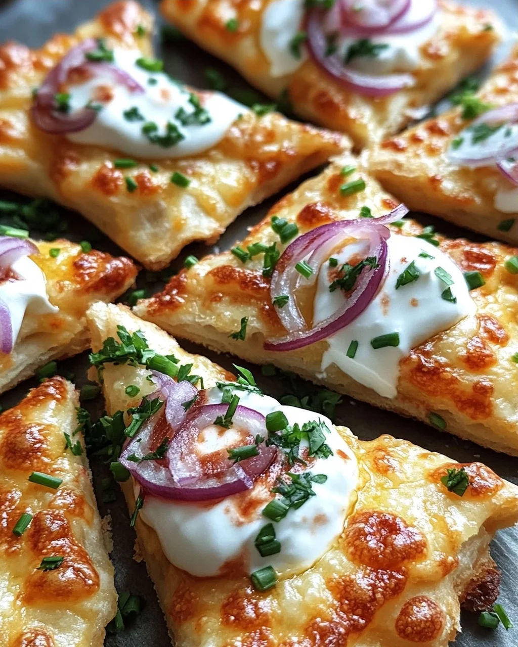 Mini-Flammkuchen-Sterne
