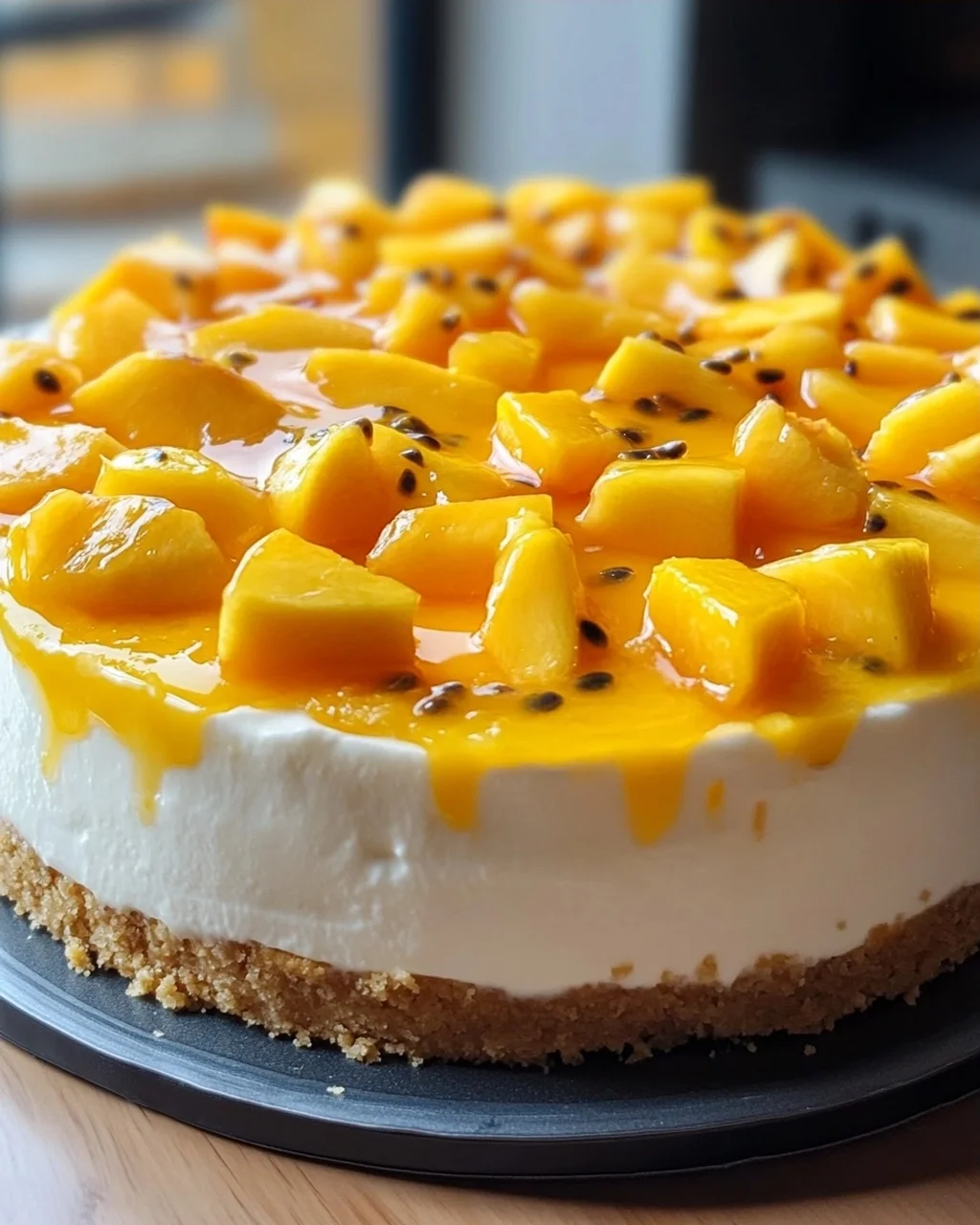 Pfirsich Maracuja Torte ohne Backen