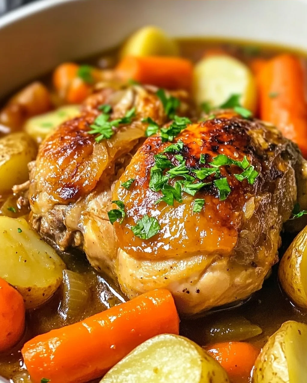Saftiger Crockpot Chicken Pot Roast – Einfach & Lecker!
