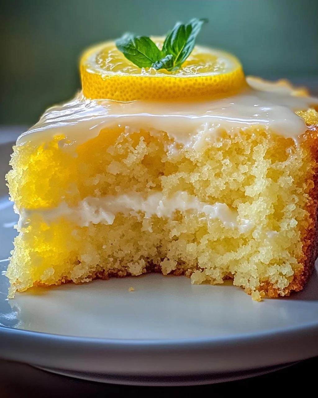 Saftiger Joghurt Zitronen Kuchen – Ein einfacher Rührkuchen!