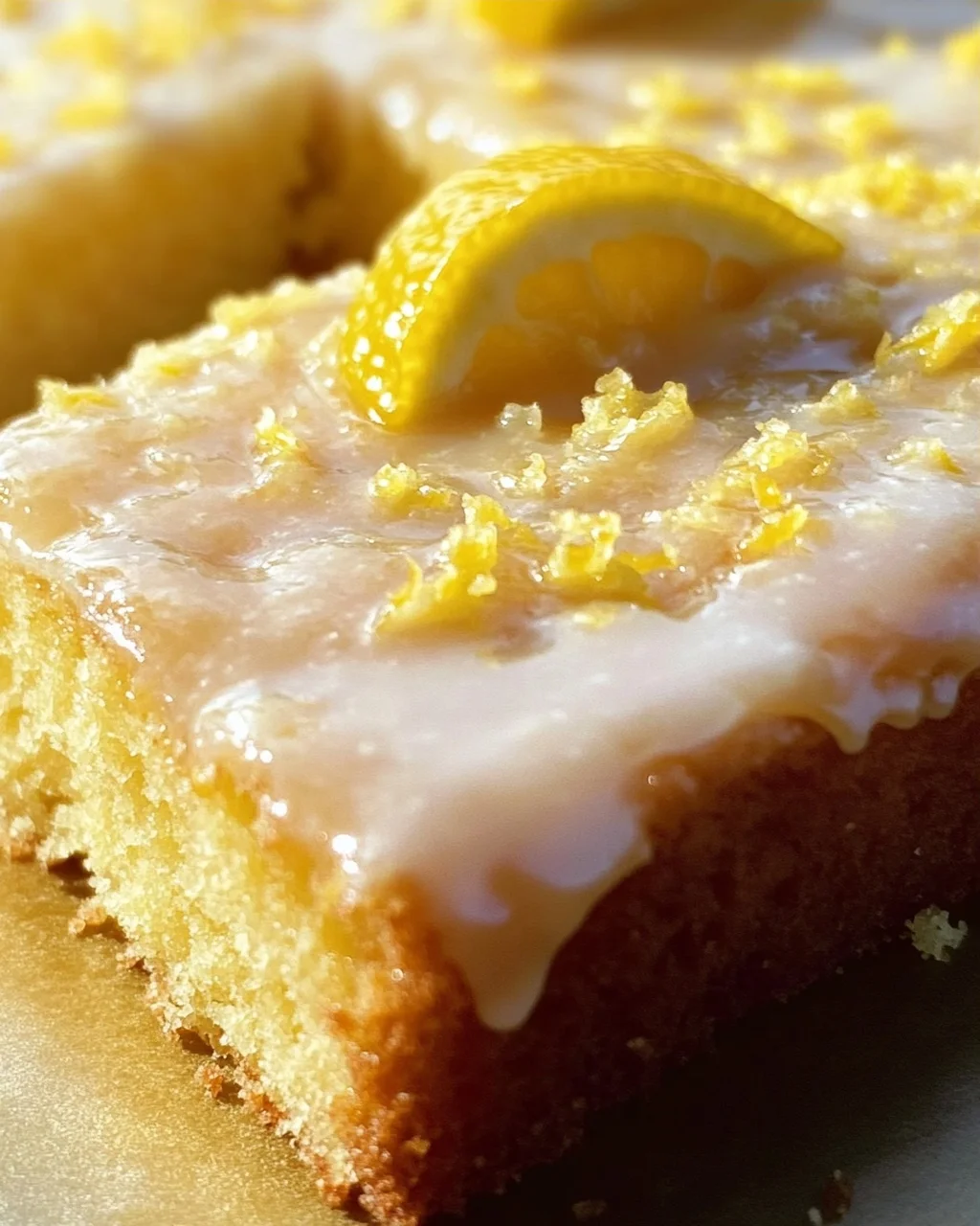 Saftiger Zitronenkuchen vom Blech