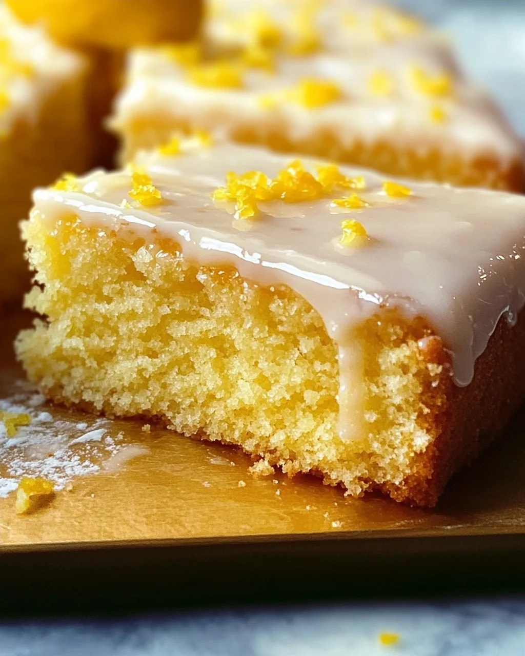 Saftiger Zitronenkuchen vom Blech