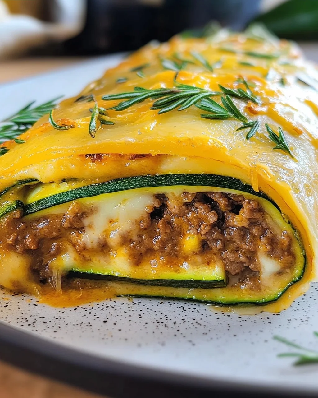 Savory Zucchini Ground Beef Roll Delight