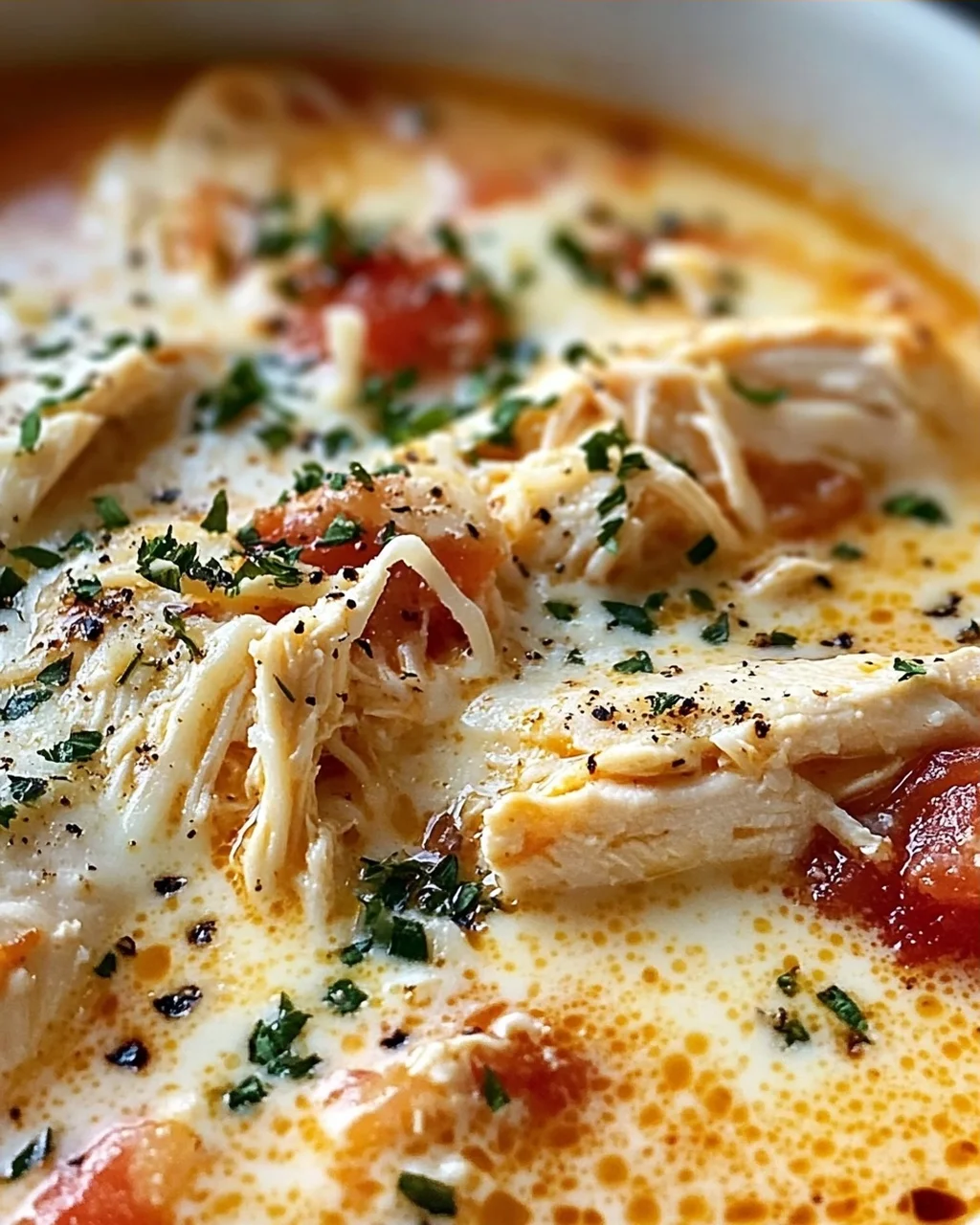 Schnelle & cremige Crock Pot Hähnchen Parmesan Suppe – Probier sie!