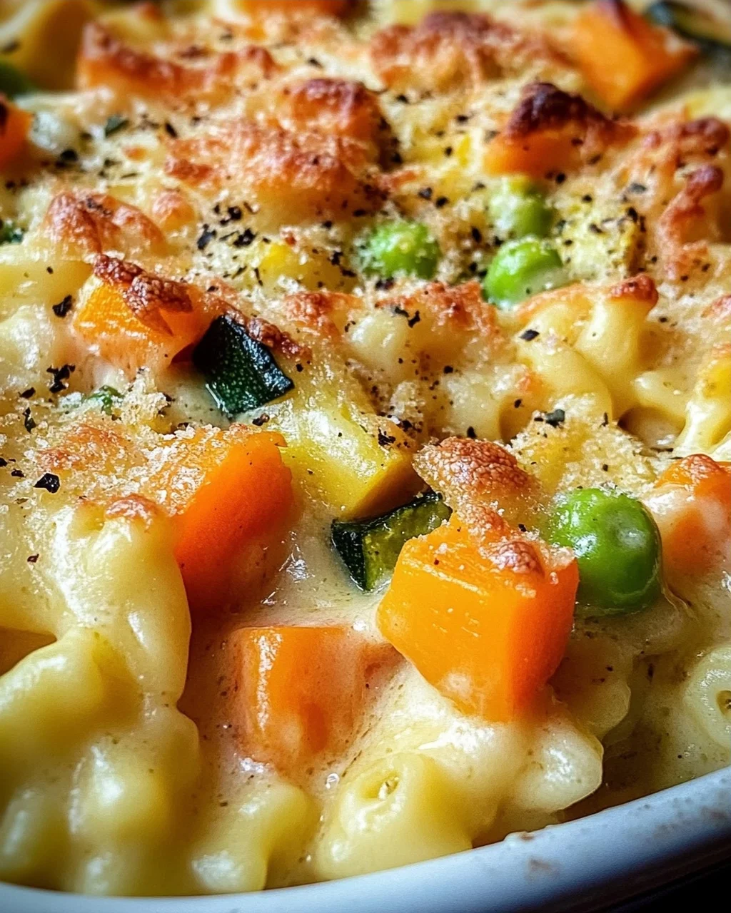 Spätzleauflauf mit Gemüse