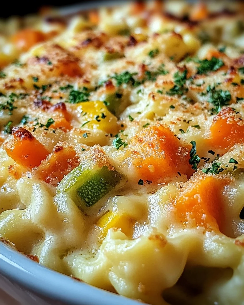 Spätzleauflauf mit Gemüse