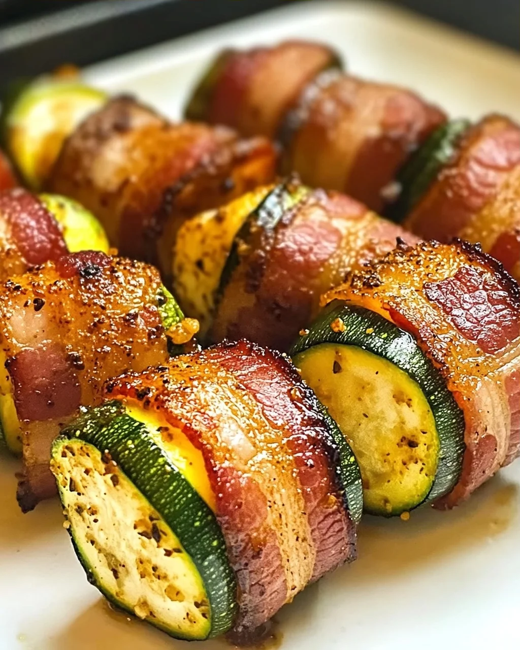 Speck-Umwickelte Zucchini-Bissen für den perfekten Snack