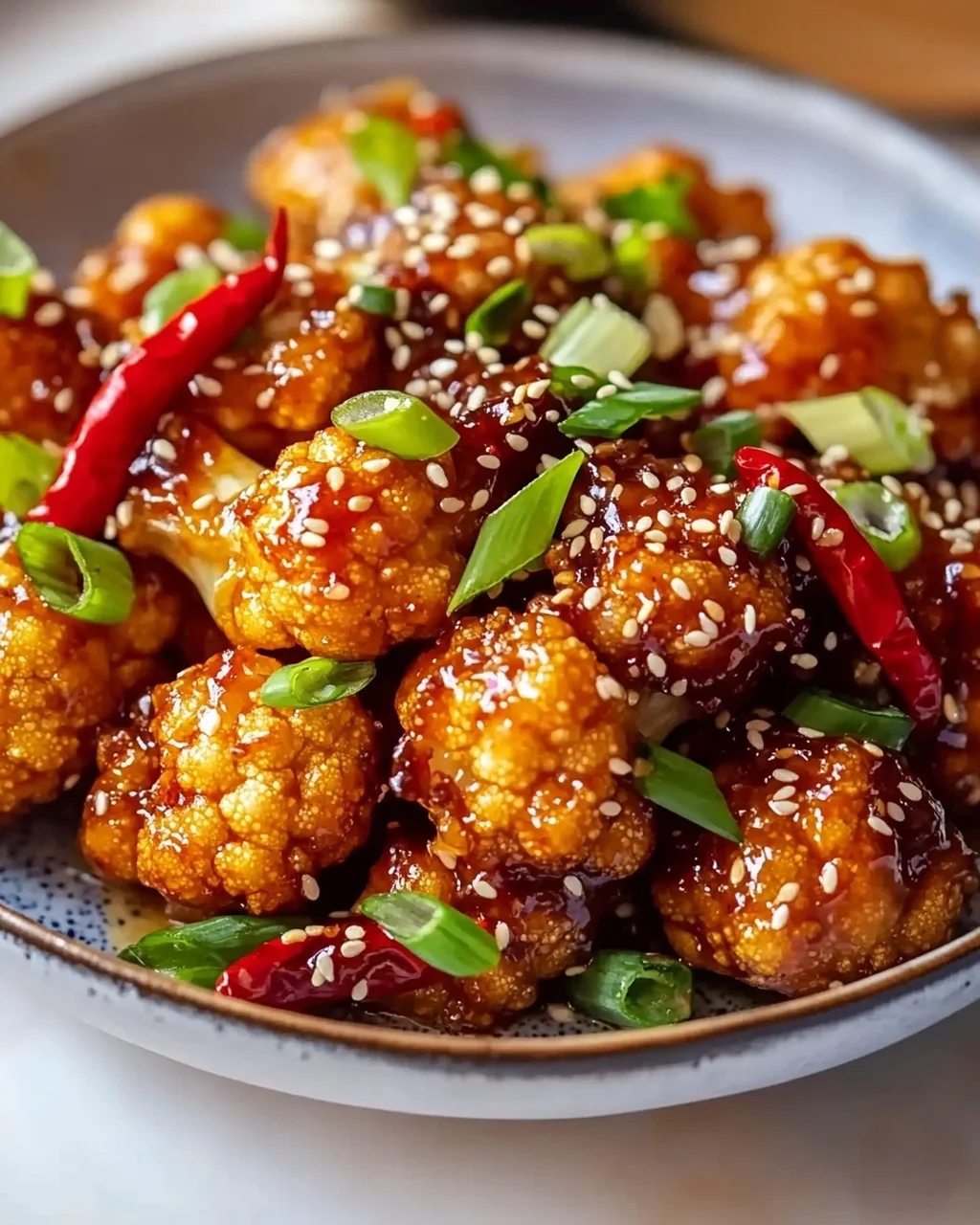 Sticky Sesame Cauliflower