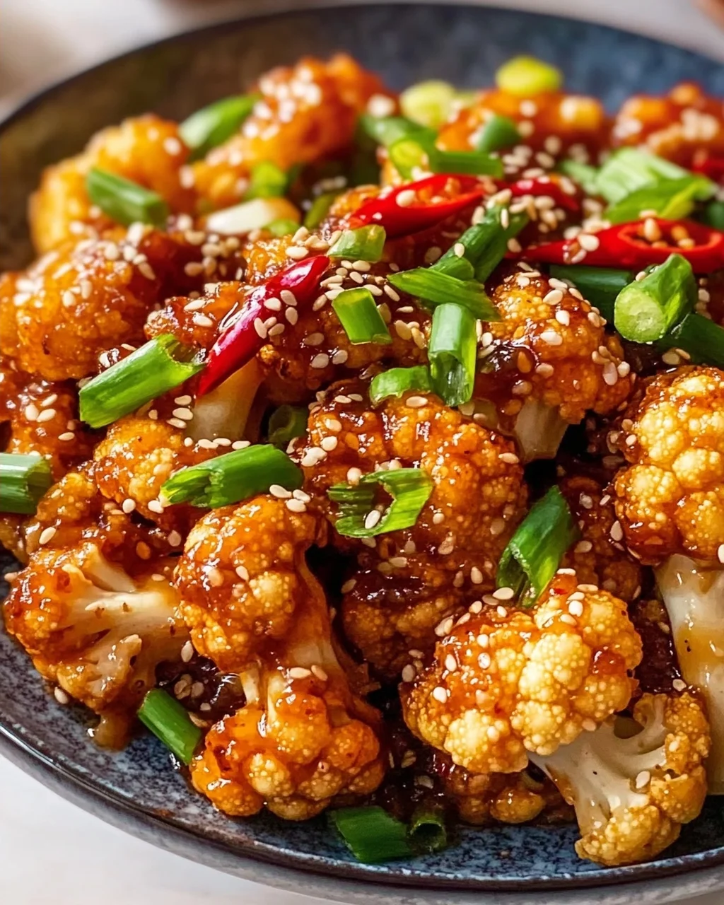 Sticky Sesame Cauliflower
