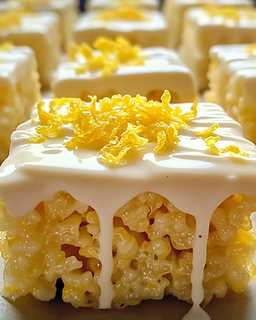 Zitronen Rice Krispy Leckerbissen für jeden Anlass