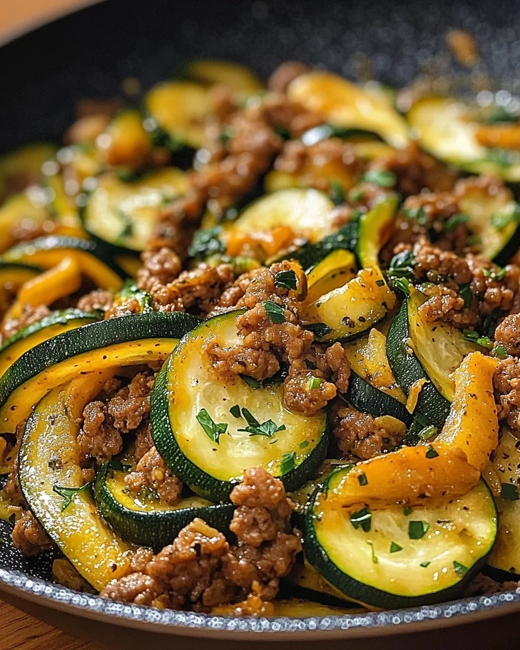 Zucchini-Hack-Pfanne