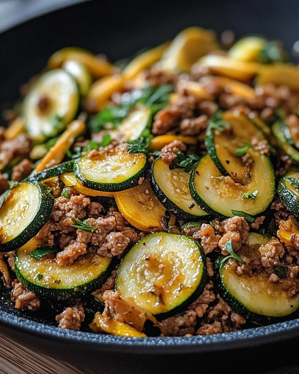 Zucchini-Hack-Pfanne